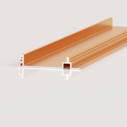 Spc Flooring Plastic Wood Rose Gold Pvc Skirting Board Waterproof Hospital Metal Sheet