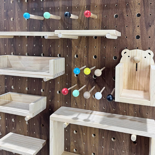 High-Quality Wooden Plastic Pegboard Accessories - Perfect for Organization and Storage Solutions-海智集-