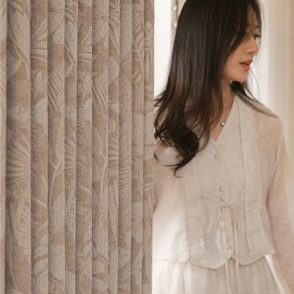 Misty Forest Fairyland Curtain：the artistry of color-woven jacquard meets superior light-blocking performance, softness, and an exquisite drape-海智集-
