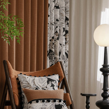 The flamboyant layered color curtain: A design element with a mid-ancient style, it is retro and low-key yet retains a modern feel-海智集-