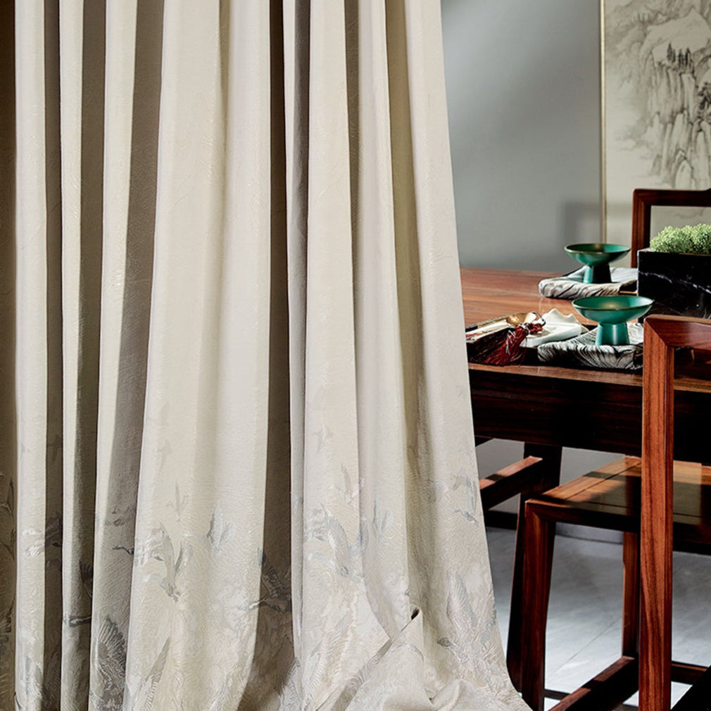Hongyan Xiangji Curtains: Subtle luster enhances the style of the space without being overly exaggerated-海智集-