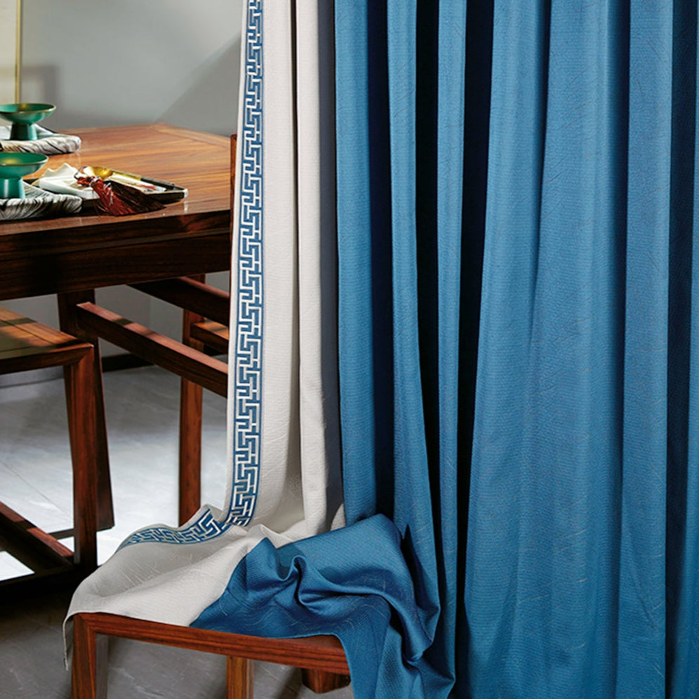 Canglang Qingxi Curtains: Micro-fiber silk weaving treatment process, the fabric surface is as smooth as silk and resistant to pilling-海智集-