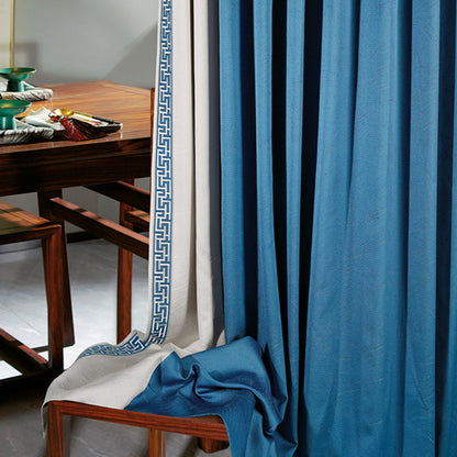Canglang Qingxi Curtains: Micro-fiber silk weaving treatment process, the fabric surface is as smooth as silk and resistant to pilling-海智集-