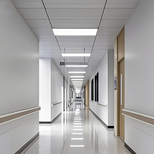 EDGE-LIT LED Panel Light - Ultra-Bright 60W/72W for Suspended Grid Ceilings - Versatile Lighting for Office, Basement, Gym, School, Hospital, and More - Size 595x1195x9mm - Replace Fluorescent Troffers with Energy-Efficient LED Panels-海智集-