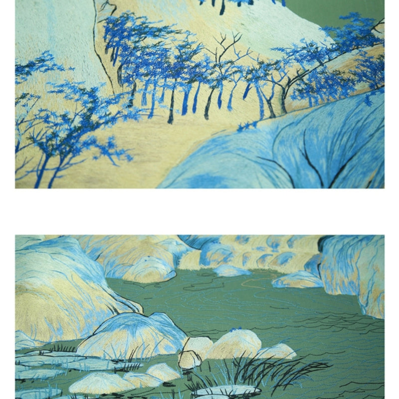 Decorative Art-2A Thousand Li of Rivers and Mountains Scroll I-海智集-