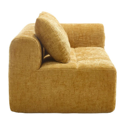 UNITED WE WIN Chenille Loveseat Sofa,Minimalist Modular Couches Sleeper for Living Room Bedroom Apartment Lounge-海智集-Default-