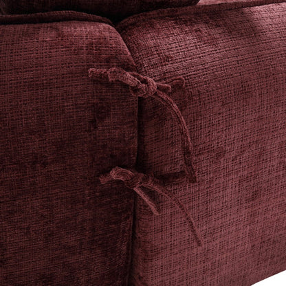 Modular Sectional Sofa, U-Shaped Couch with Sofa for five & Pillows, Modern Minimalist chenille Fabric Large Comfy Cloud Sofas, Living Room Furniture Sets-海智集-Default-