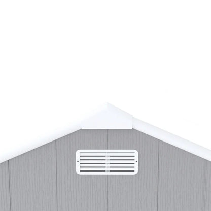 Campcraft 8*8ft resin storage shed, high quality pp material, strong structure, waterproof, rust and UV proof, large storage space, 12mm thick pp board, HD window lighting-海智集-Default-