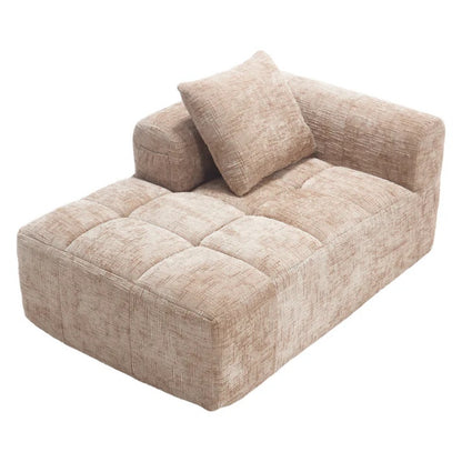 UNITED WE WIN Chenille Loveseat Sofa,Minimalist Modular Couches Sleeper for Living Room Bedroom Apartment Lounge-海智集-Default-