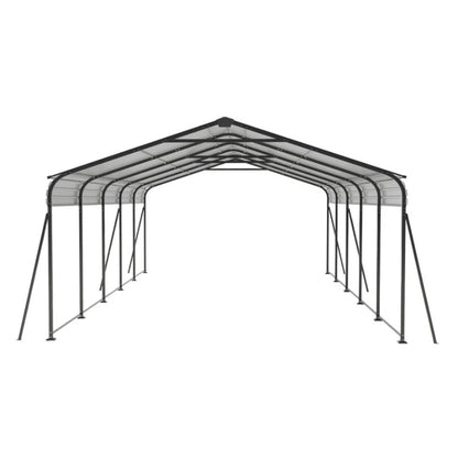 Campcraft 13 x 26.5 ft carport, 0.25mm thick, with protective film to prevent scratching, 2 pairs of adhesive gloves, 3 hooks, 12 expansion screws, 6 fixed iron pieces-海智集-Default-