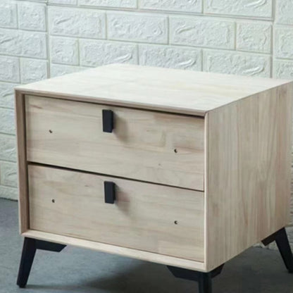 Modern Minimalist Leather Bed Set with Nightstands-海智集-