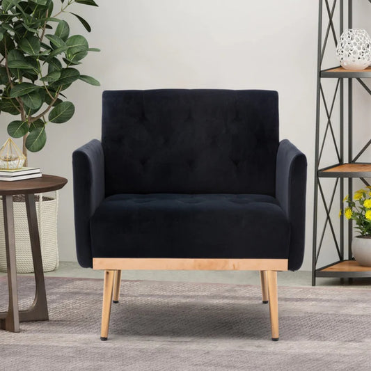COOLMORE Accent Chair ,leisure single sofa with Rose Golden feet-海智集-Default-