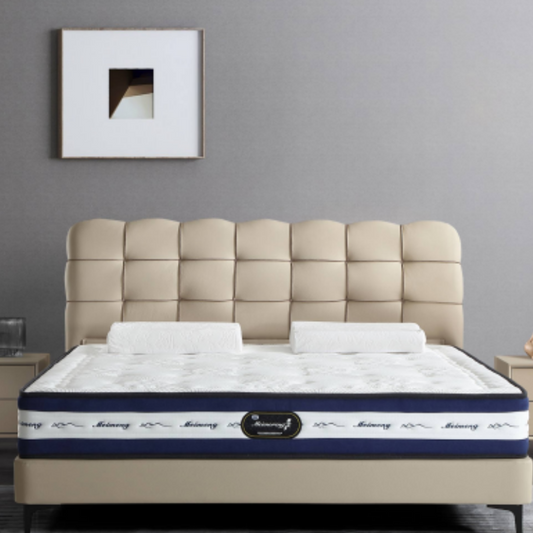 The Italian-style light luxury leather bed and adjustable bed offer a better sleep in the luxurious bedroom-海智集-