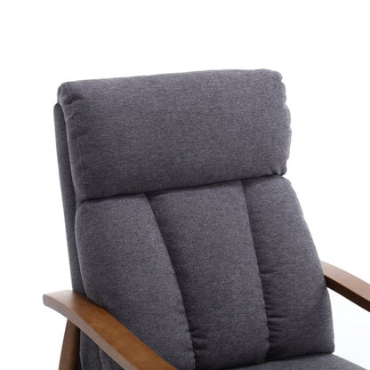 COOLMORE Wood Frame Armchair, Modern Accent Chair Lounge Chair for Living Room-海智集-Default-