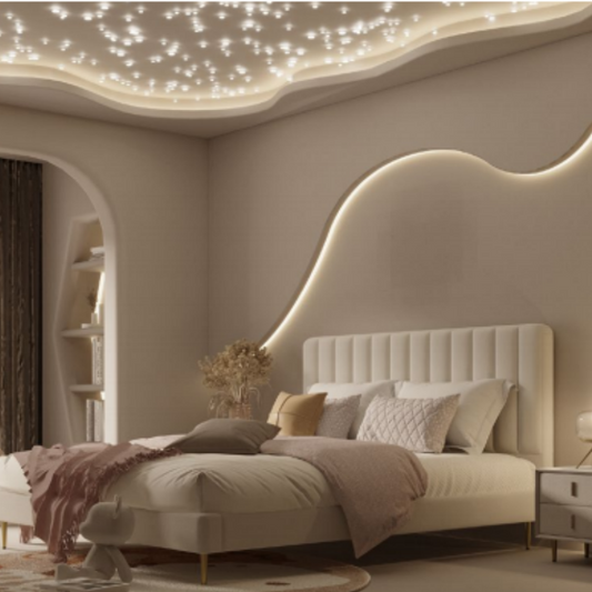 Italian-Inspired Luxury: Adjustable Leather Bed for Ultimate Sleep Comfort-海智集-