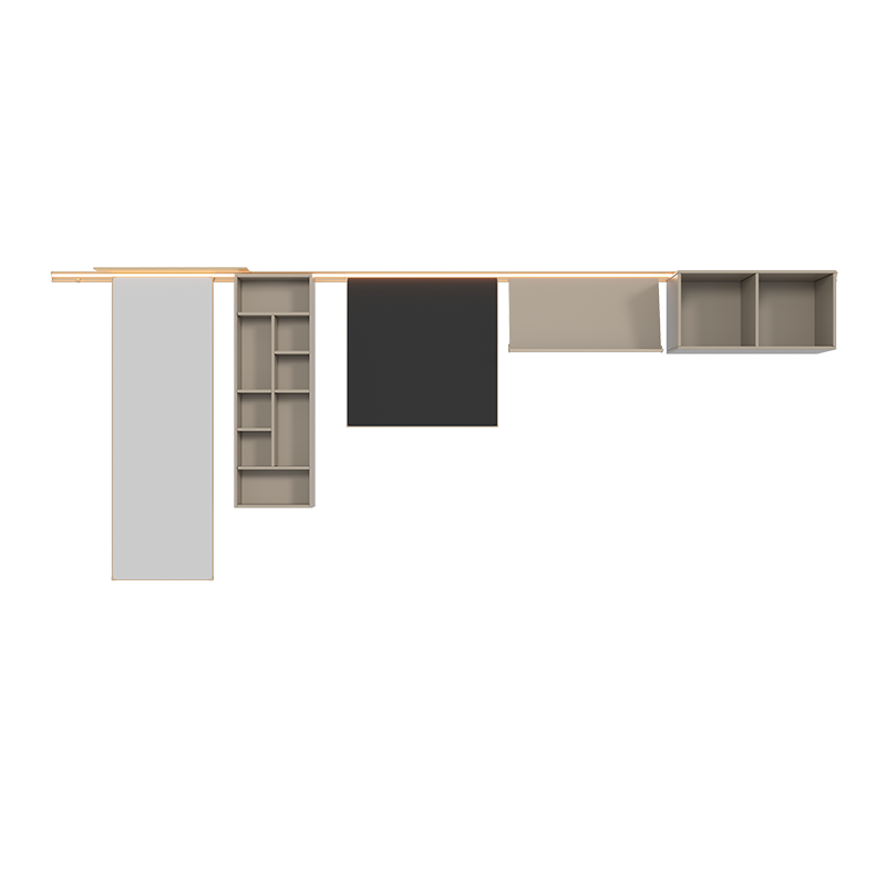 Wall - mounted storage systems that are minimalist and highly organized for various rooms.-海智集-