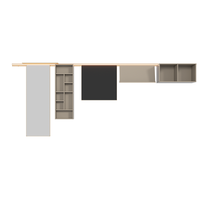 Wall - mounted storage systems that are minimalist and highly organized for various rooms.-海智集-