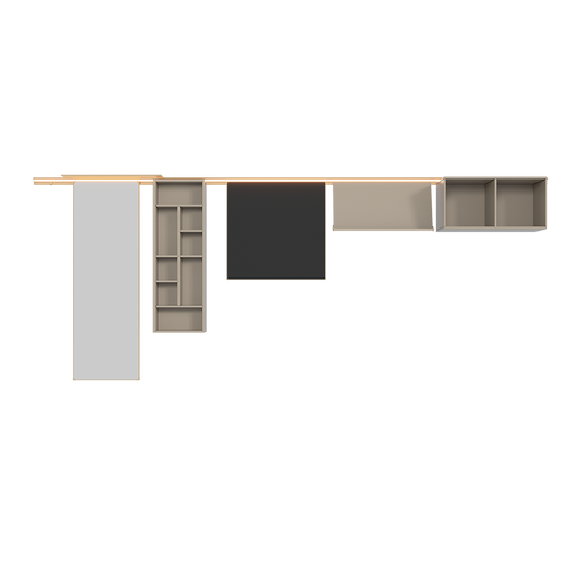 Wall - mounted storage systems that are minimalist and highly organized for various rooms.-海智集-
