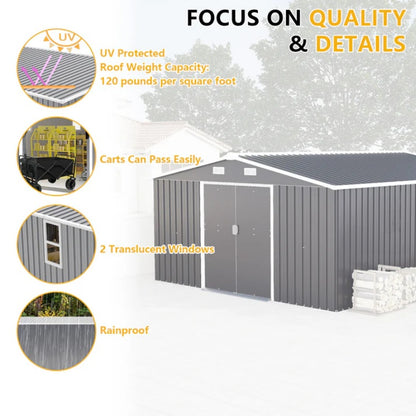 Campcraft 0.25mm color steel plate, surface protective film, Two daylight Windows, A practical and thoughtful gift,two colors can be freely selected storage sheds-海智集-Default-