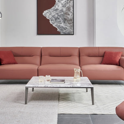 The genuine leather Italian sofa is light, luxurious and elegant, providing a soft and comfortable living room-海智集-