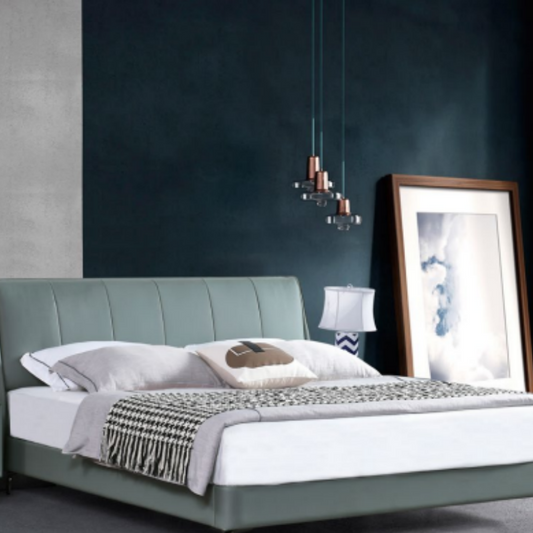 Elevate Your Bedroom with Light Luxury Italian Leather Adjustable Bed-海智集-