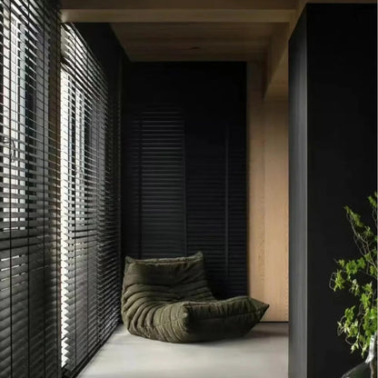 Thickened matte aluminum blinds: Light-blocking, not easy to bend, durable-海智集-