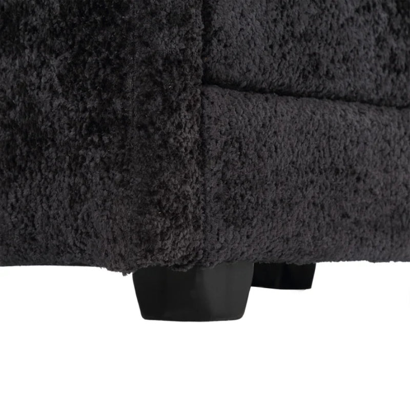 Modern Large L-Shape Sectional Chenille fabric, movable pedals, detachable armrests, oversized three-seat Sofa-海智集-Default-