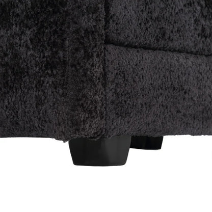 Modern Large L-Shape Sectional Chenille fabric, movable pedals, detachable armrests, oversized three-seat Sofa-海智集-Default-