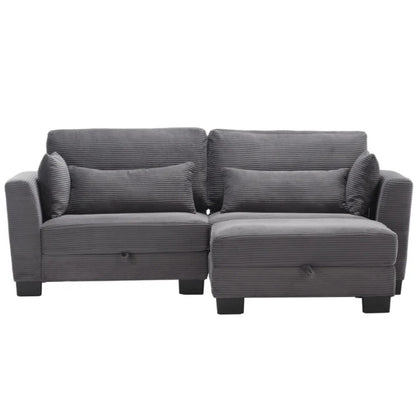 UNITED Modular Sectional Sofa L Shaped Modular Couch with Reversible Chaise Modular Sofa Sectional Couch with Storage Seats-海智集-Default-