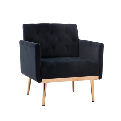 COOLMORE Accent Chair ,leisure single sofa with Rose Golden feet-海智集-Default-