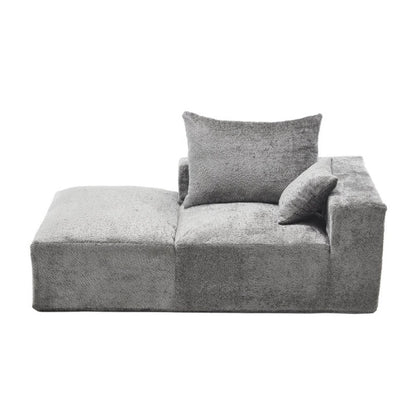 UNITED WE WIN Memory Foam 2-Seater Couch, No Installation & Easy to Transport, Deep Seat Modern Sofa with Chenille Fabric, Couch for Living Room, Bedroom, Apartment, Home Office-海智集-Default-