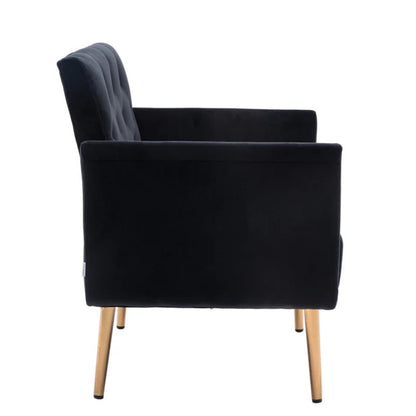COOLMORE Accent Chair ,leisure single sofa with Rose Golden feet-海智集-Default-