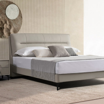 Light Luxury Adjustable Bed - Genuine Italian Leather & Whisper-Quiet Motors-海智集-
