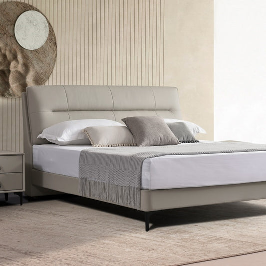 Light Luxury Adjustable Bed - Genuine Italian Leather & Whisper-Quiet Motors-海智集-
