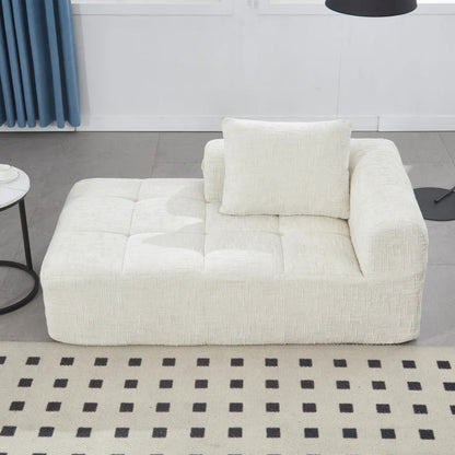 UNITED WE WIN Chenille Loveseat Sofa,Minimalist Modular Couches Sleeper for Living Room Bedroom Apartment Lounge-海智集-Default-