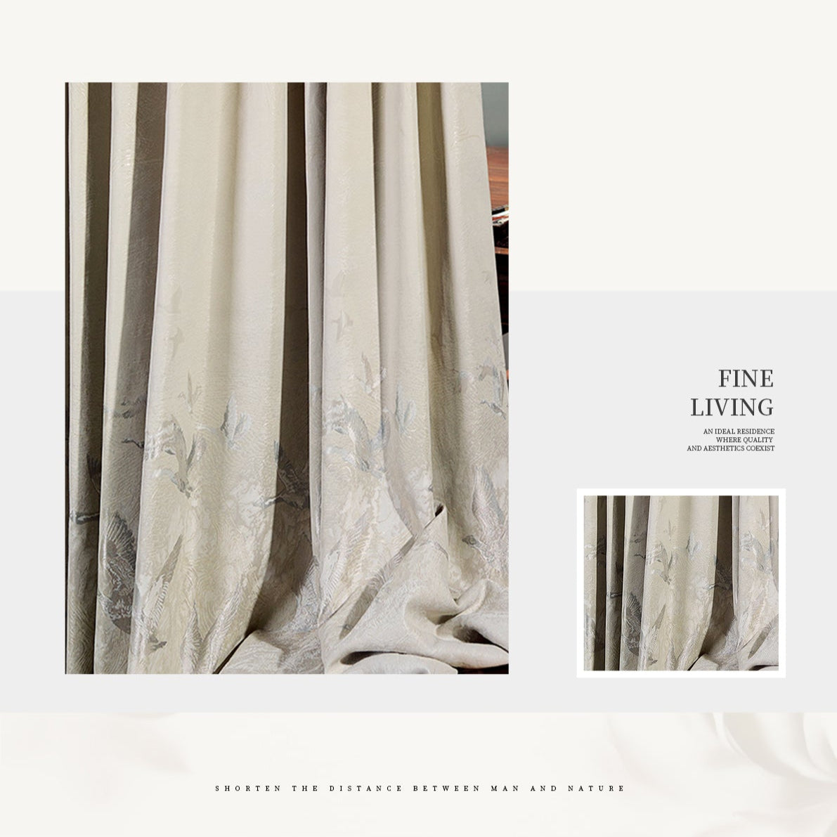 Hongyan Xiangji Curtains: Subtle luster enhances the style of the space without being overly exaggerated-海智集-