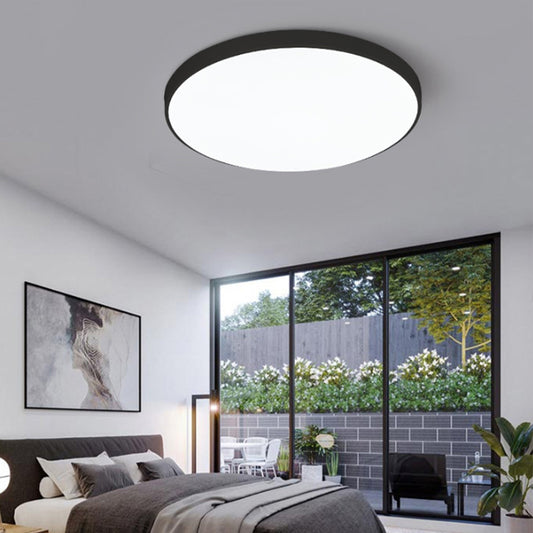 LED Edge-Lit Pendant Light - Ultra-Bright 96W Circular Suspended Light Fixture, 1000mm Diameter, Versatile Monopoint Design with Aluminum Frame, Ideal for Modern Home and Commercial Spaces-海智集-
