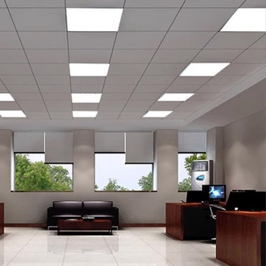 Customized Square Panel Light - Ultra Bright LED Ceiling Light with Surface Power Adjustment - Available in 25W, 28W, 30W, 34W, 36W - Dimensions: 670x670x30mm - Versatile Lighting Solutions for Any Space-海智集-
