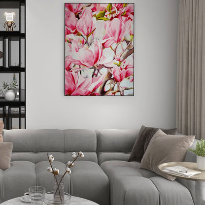 Decorative Art-Magnolias in Abundant Bloom-海智集-