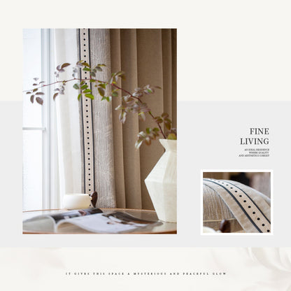 Aisite curtains: Chenille suede texture, soft and full to the touch, with excellent drape-海智集-