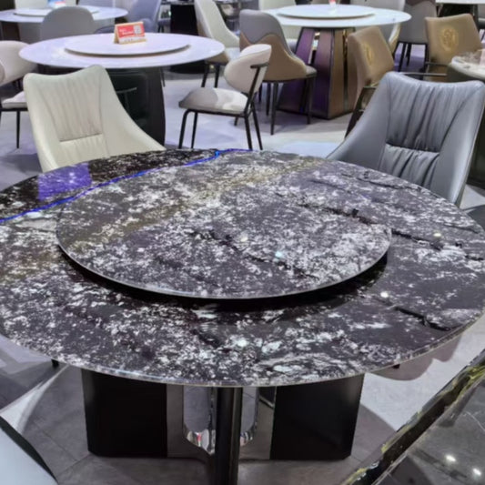 The double-layer round table is not dirty, smooth, and has a large size that is easy to clean-海智集-