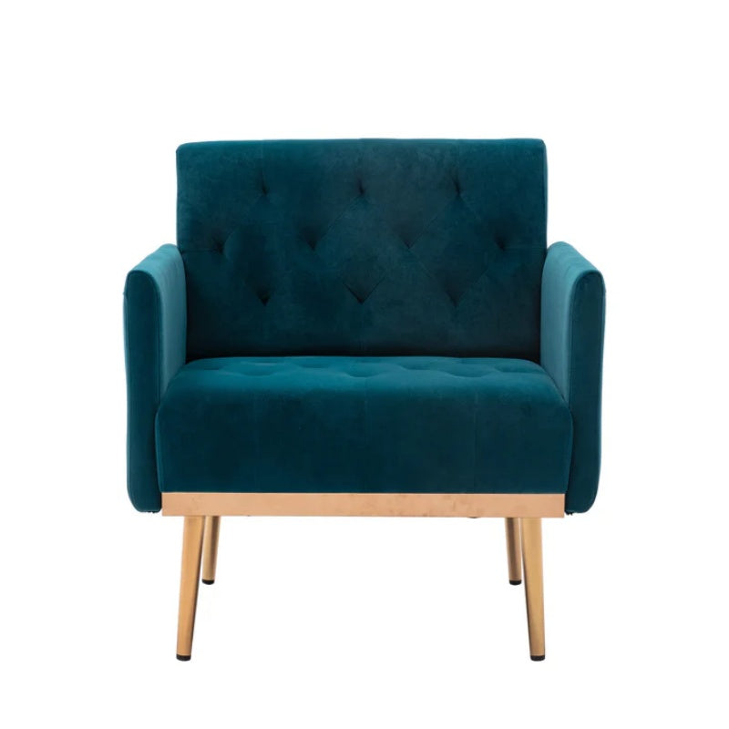 COOLMORE Accent Chair ,leisure single sofa with Rose Golden feet-海智集-Default-