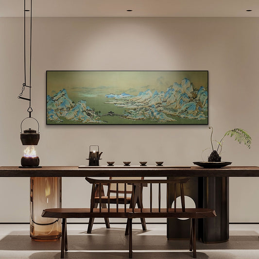 Decorative Art-2A Thousand Li of Rivers and Mountains Scroll I-海智集-