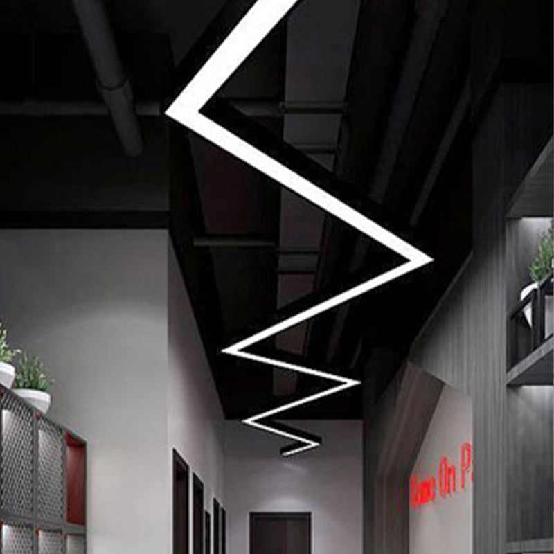 UP/DOWN Linear Built-In Light, 36W Ultra Bright LED Panel Light (11W Up/25W Down) 1200x50x75mm, Versatile Modern Lighting Solution for Any Space, Linkable Design for Custom Length and Shape-海智集-