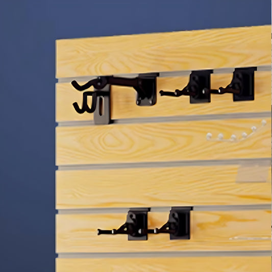 Powerful Wall Storage Hooks - 8-Inch Double Hook, Customizable Heavy Duty Wall Hooks for Organizing, High Quality Shelving Solution, Supports Up to 35kg, Model GGQJ002B-海智集-