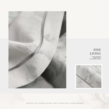 Luxurious Silhouette Curtains: Anti-wrinkle, no need for ironing, machine washable, and easy to maintain-海智集-