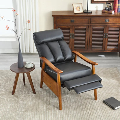 COOLMORE Wood Frame Armchair, Modern Accent Chair Lounge Chair for Living Room-海智集-Default-