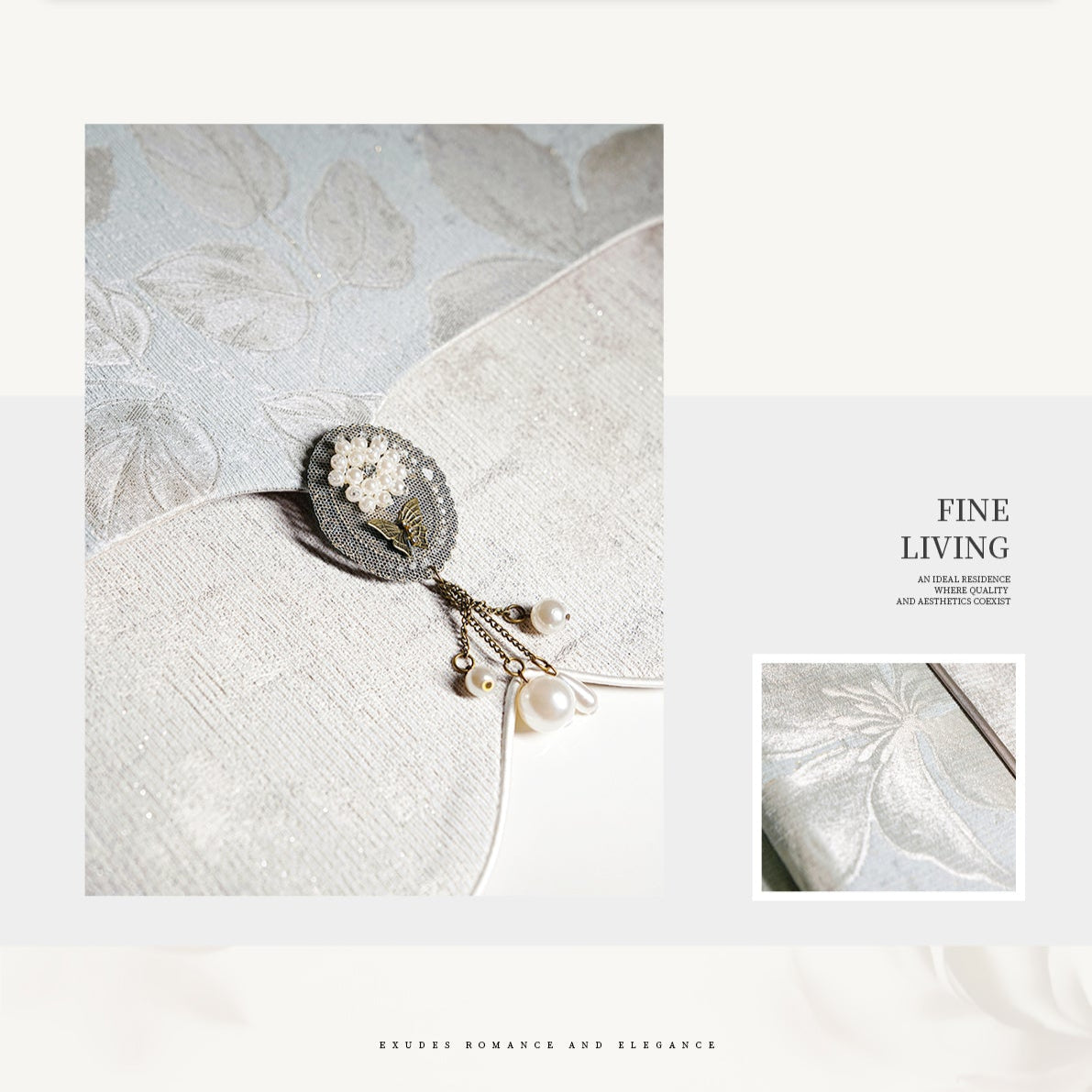 Blue and white divine Charm curtains: Fine woven structure, crisp and not easy to wrinkle, making the hanging effect more upscale-海智集-