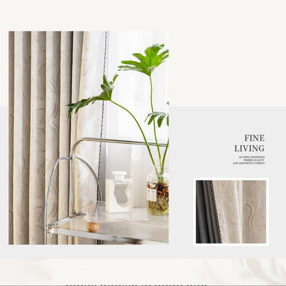 Monet Garden Curtains: Chenille velvet has a soft and full touch, combining elegance and comfort-海智集-