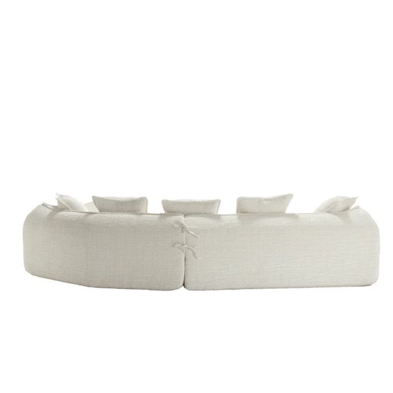 Modular Sectional Sofa, U-Shaped Couch with Sofa for five & Pillows, Modern Minimalist chenille Fabric Large Comfy Cloud Sofas, Living Room Furniture Sets-海智集-Default-